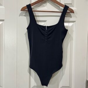 Abercrombie & Fitch Black Sleeveless Bodysuit Medium